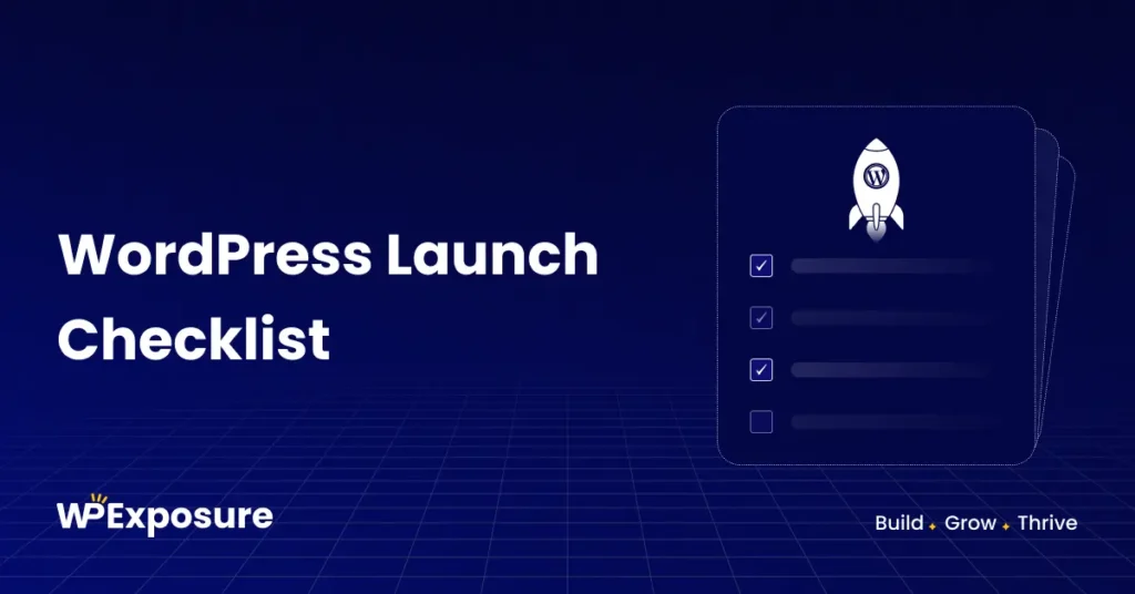 Complete WordPress launch checklist