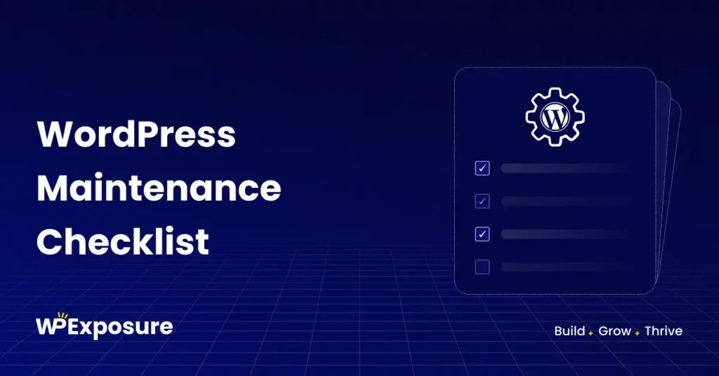 Complete WordPress maintenance checklist