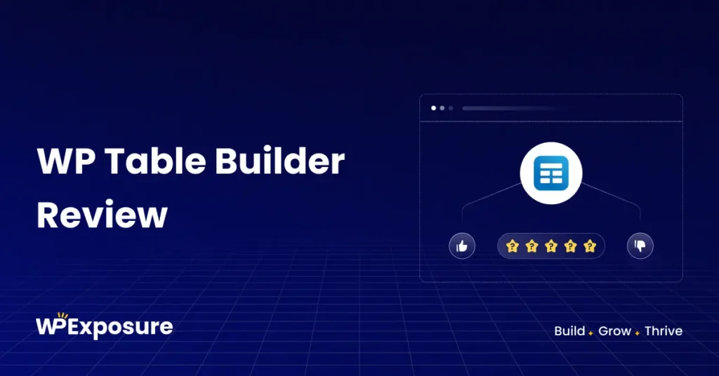 WP Table Builder WordPress plugin review