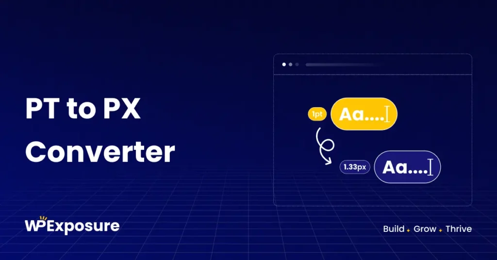 Online PT to PX calculator to convert point values to pixel units