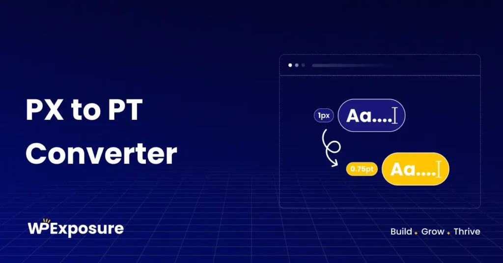 Online PX to PT calculator to convert pixel values to point units
