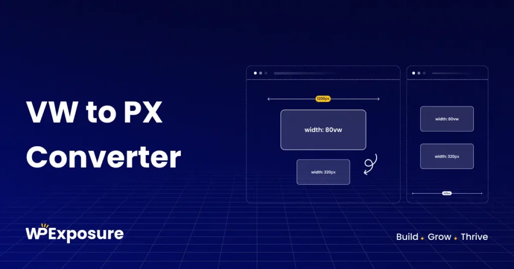 Online VW to PX calculator to convert viewport width values to pixel units